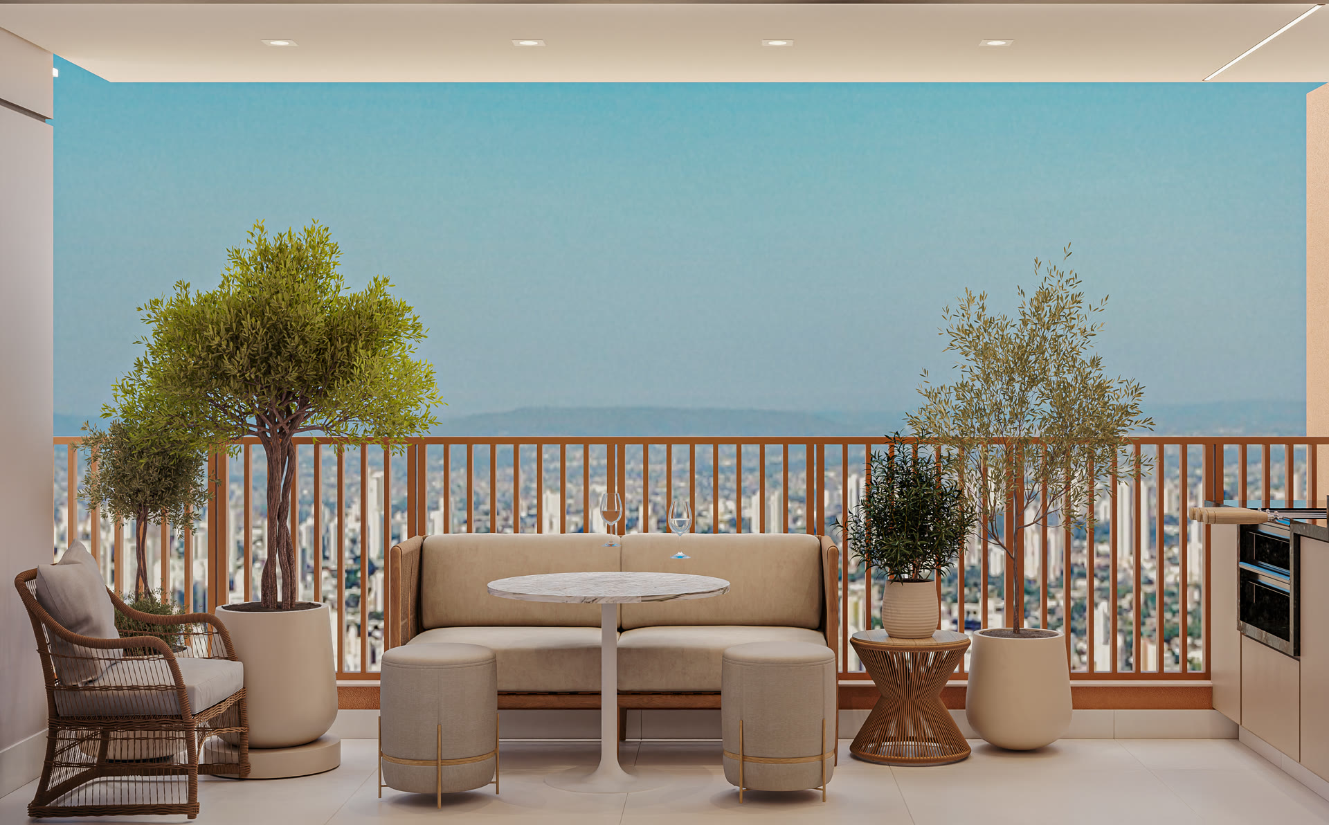 Apartamento de 73 m² do Invite Marista (imagem ilustrativa)