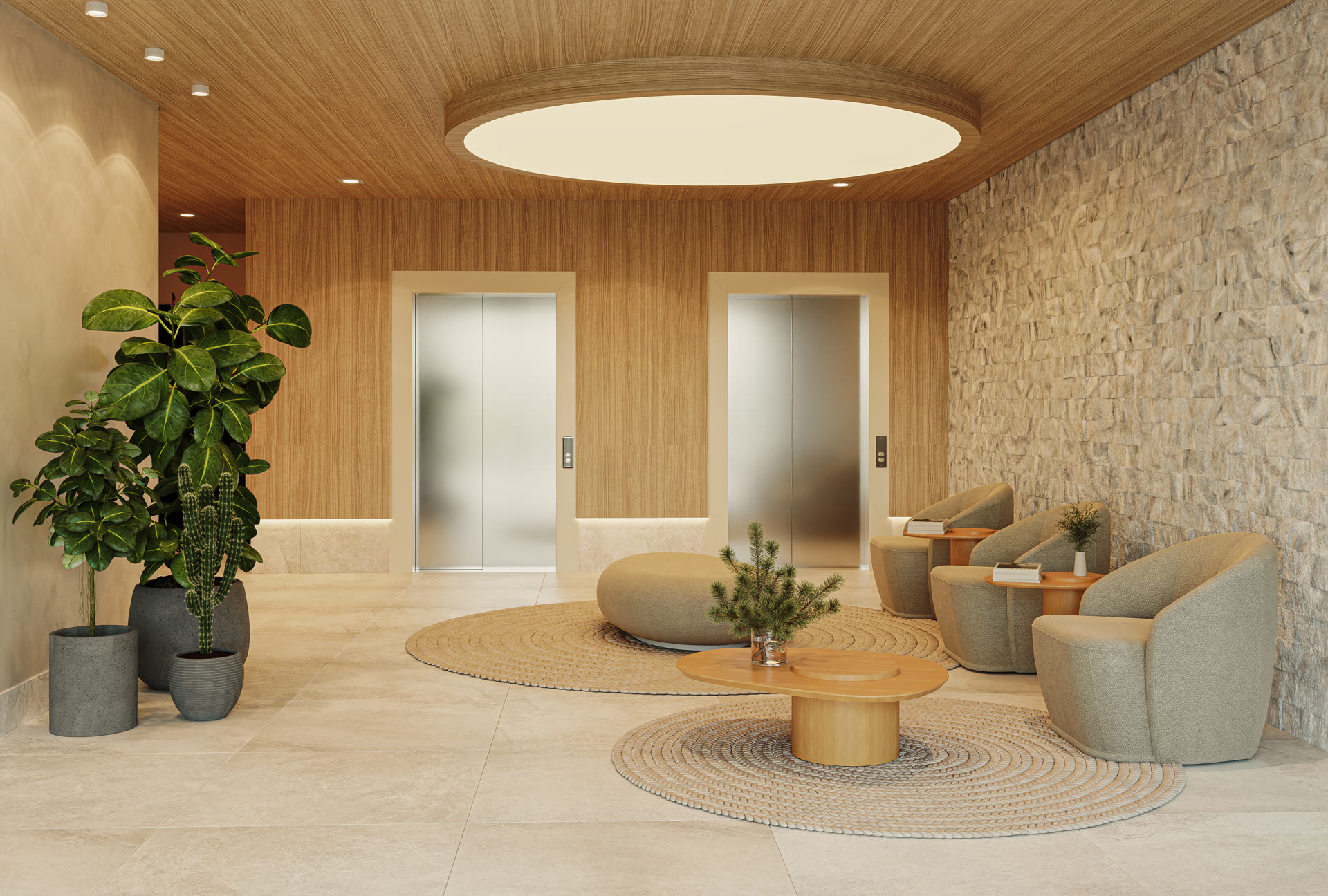 Lobby do Invite Marista Apartments (imagem ilustrativa)