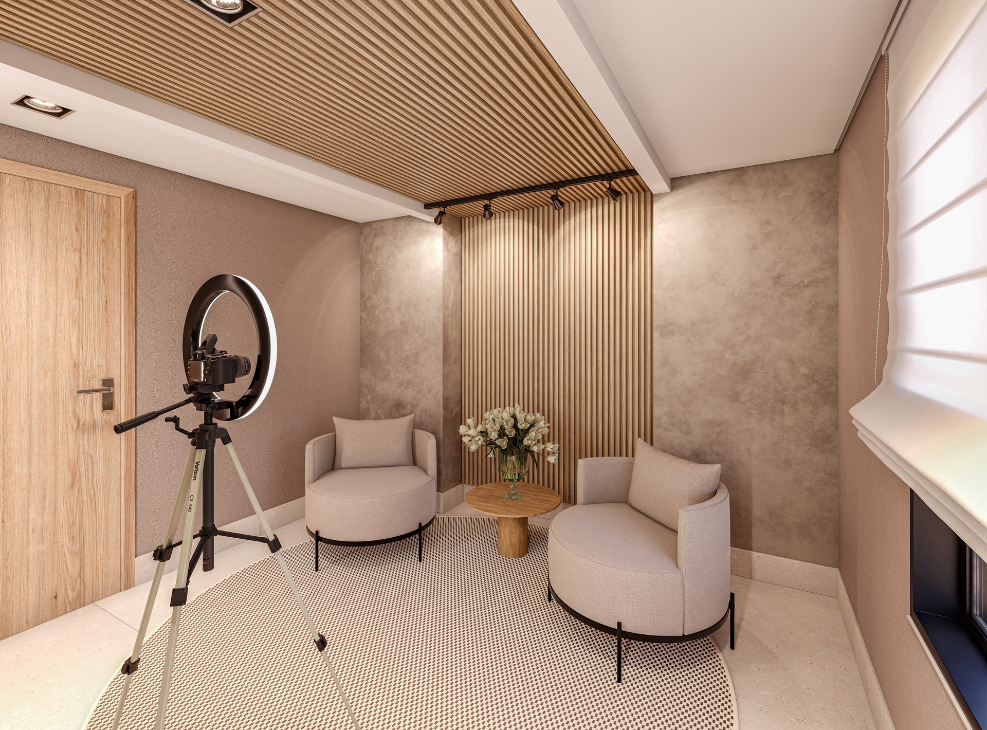 Studio Live no mezanino do rooftop (imagem ilustrativa)
